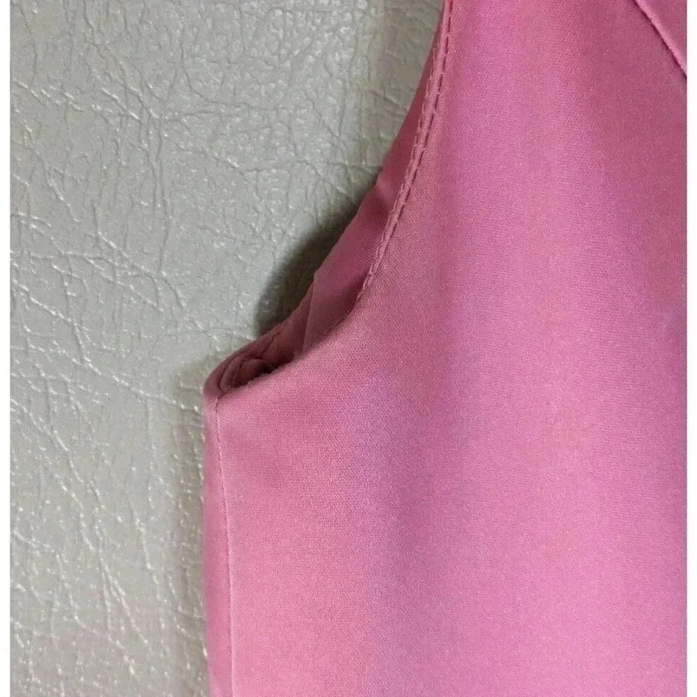 Vintage 1960s Pink Floor Length Gown Dress Bow Maxi Barbie Retro Bridesmaid 60s - Picture 14 of 16